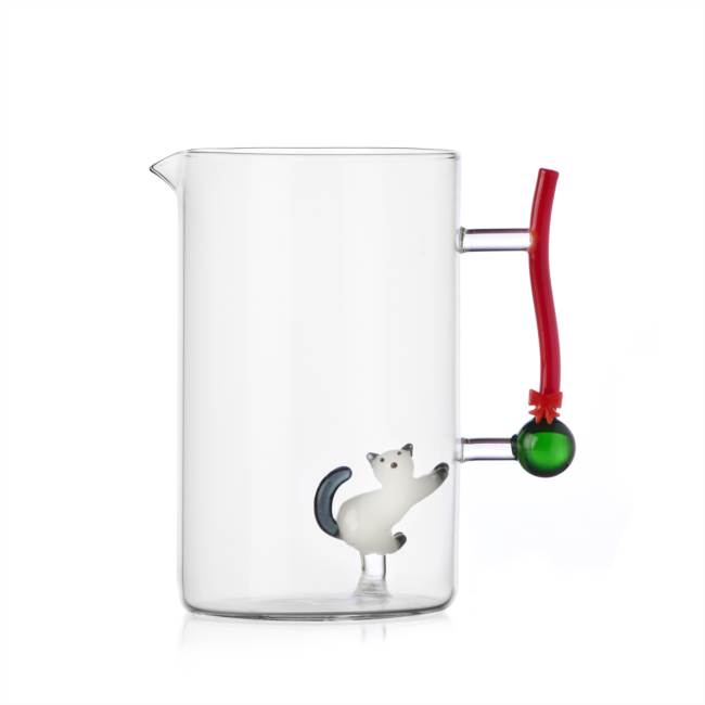 Jarro Gato e Bola de Natal