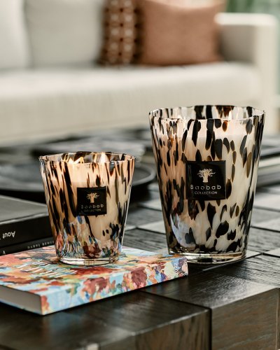 Scented Candle Pearls Black