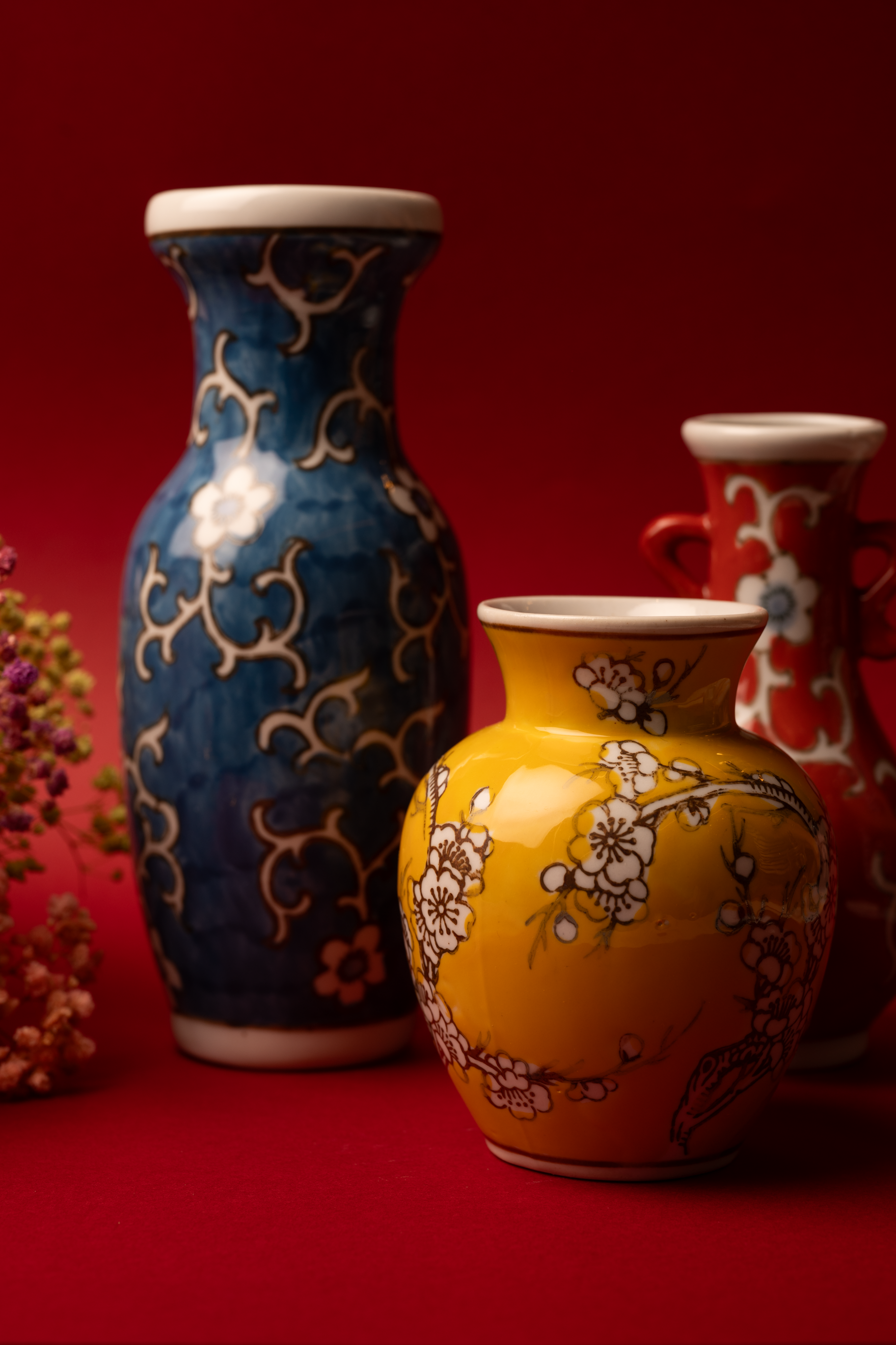 Trio Vasos Floratta