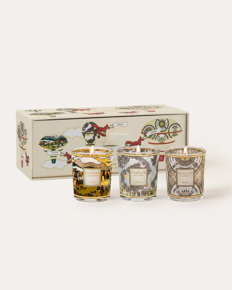 Trio Travel Candles Aspen-Likaah-Far West