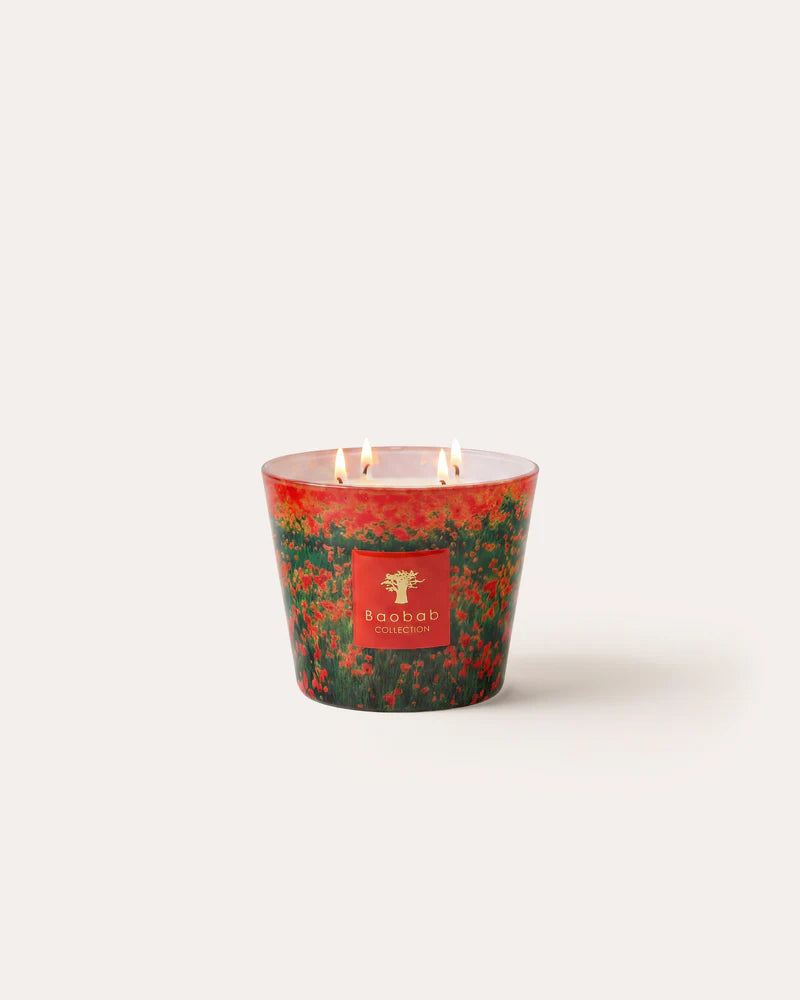 Scented Candles Arty Flowers Poppies